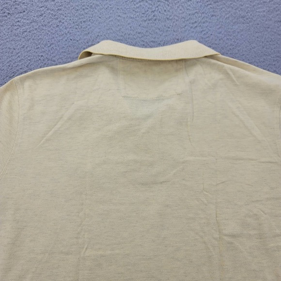 Banana Republic Shirt Mens Large Yellow Polo Golf Short Sleeve Classiccore Logo - Picture 7 of 14